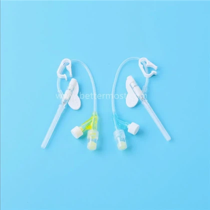 의료 PVC 헤파린 캡 폐쇄 된 바늘